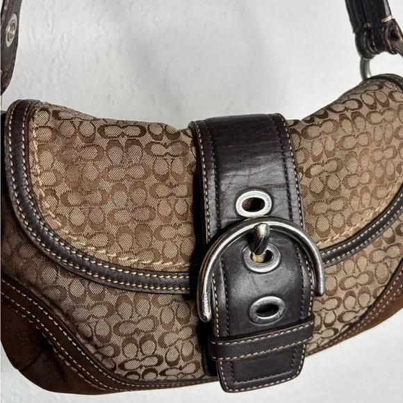 Brown Coach Mini Signature + Suede Mini SoHo - Picture 3 of 12